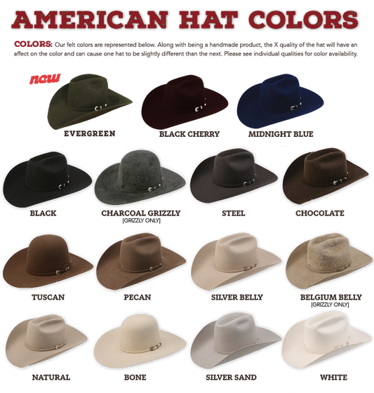 American Hat Colors and Styles